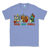 Colony Blue Peace Love Tequila Classic Tee - BundleAndBundleShop