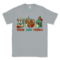 Heather Grey Peace Love Tequila Classic Tee - BundleAndBundleShop