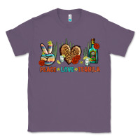 Lavender Peace Love Tequila Classic Tee - BundleAndBundleShop