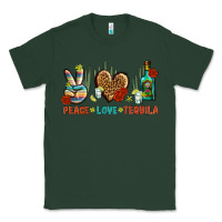 Sports Green Peace Love Tequila Classic Tee - BundleAndBundleShop