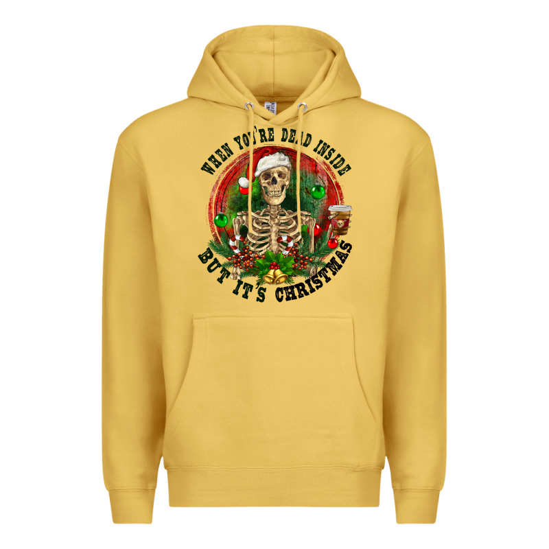 When You're Dead Inside But It's Christmas Premium Hoodie by RanaPortraitStore | Teevron
