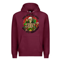 Burgundy When you're dead inside but it's christmas Premium Hoodie - RanaPortraitStore