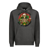 Charcoal Heather When you're dead inside but it's christmas Premium Hoodie - RanaPortraitStore