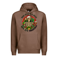 Chestnut When you're dead inside but it's christmas Premium Hoodie - RanaPortraitStore