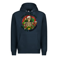 Navy When you're dead inside but it's christmas Premium Hoodie - RanaPortraitStore