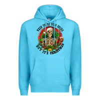Ocean Blue When you're dead inside but it's christmas Premium Hoodie - RanaPortraitStore