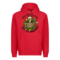 Red When you're dead inside but it's christmas Premium Hoodie - RanaPortraitStore