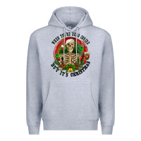 Heather Grey When you're dead inside but it's christmas Premium Hoodie - RanaPortraitStore