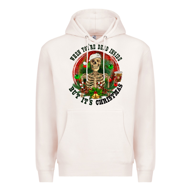 When You're Dead Inside But It's Christmas Premium Hoodie by RanaPortraitStore | Teevron