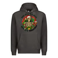 Smoke When you're dead inside but it's christmas Premium Hoodie - RanaPortraitStore