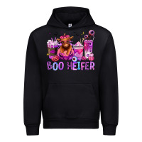Black Halloween boo Heifer coffee cups Urban Hoodie - RanaPortraitStore