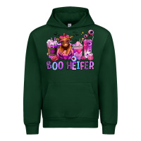 Forest Green Halloween boo Heifer coffee cups Urban Hoodie - RanaPortraitStore