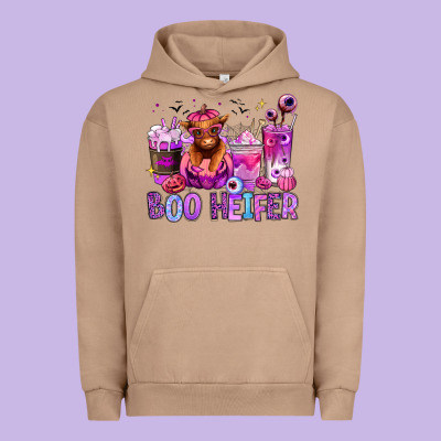 Halloween Boo Heifer Coffee Cups Urban Hoodie Designed By Ranaportraitstore
