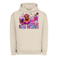 Pigment French Oak Halloween boo Heifer coffee cups Urban Hoodie - RanaPortraitStore