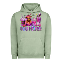 Pigment Oil Green Halloween boo Heifer coffee cups Urban Hoodie - RanaPortraitStore