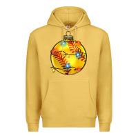 Antique Gold christmas  softball Premium Hoodie - Zillion Design Studio