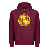 Burgundy christmas  softball Premium Hoodie - Zillion Design Studio