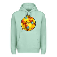 Seafoam christmas  softball Premium Hoodie - Zillion Design Studio