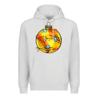 Dove Grey christmas  softball Premium Hoodie - Zillion Design Studio