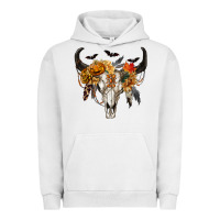 Pigment Lunar Rock Halloween Bull Skull Urban Hoodie - RanaPortraitStore