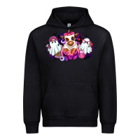 Black Halloween ghost Heifer Urban Hoodie - RanaPortraitStore