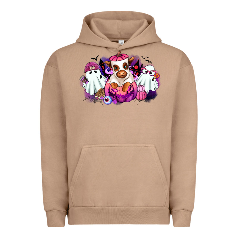 Halloween Ghost Heifer Urban Hoodie by RanaPortraitStore | Teevron