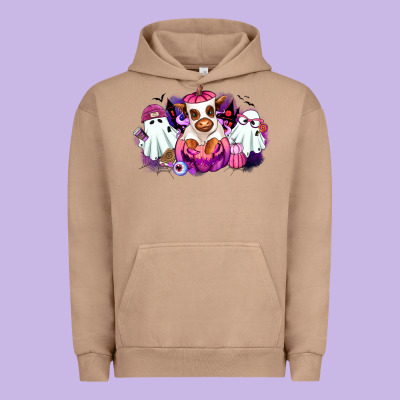 Halloween Ghost Heifer Urban Hoodie Designed By Ranaportraitstore