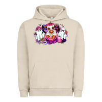Pigment French Oak Halloween ghost Heifer Urban Hoodie - RanaPortraitStore