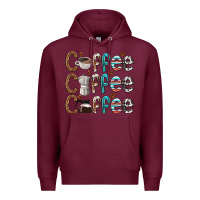 Burgundy coffee coffee coffee Premium Hoodie - texasbilliewilder