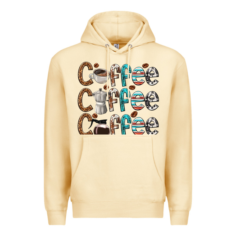Coffee Coffee Coffee Premium Hoodie by texasbilliewilder | Teevron