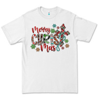White Merry Christmas Premium Tee - CowhideDigitalArt