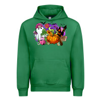 Emerald Halloween ghost and jack o lantern Urban Hoodie - RanaPortraitStore