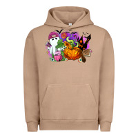 Pigment Burro Halloween ghost and jack o lantern Urban Hoodie - RanaPortraitStore