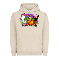 Pigment French Oak Halloween ghost and jack o lantern Urban Hoodie - RanaPortraitStore