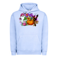 Pigment Grape Ice Halloween ghost and jack o lantern Urban Hoodie - RanaPortraitStore
