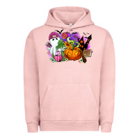 Pigment Salmon Halloween ghost and jack o lantern Urban Hoodie - RanaPortraitStore