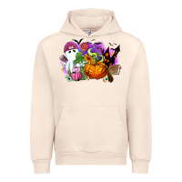 Sandshell Halloween ghost and jack o lantern Urban Hoodie - RanaPortraitStore
