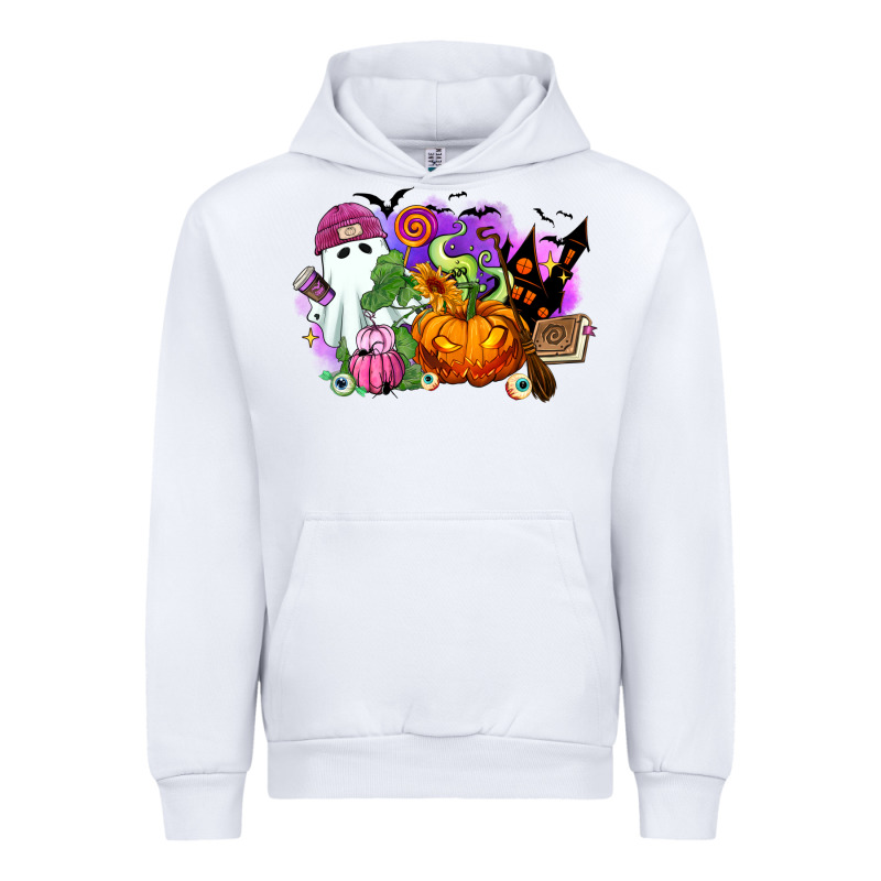 Halloween Ghost And Jack O Lantern Urban Hoodie by RanaPortraitStore | Teevron