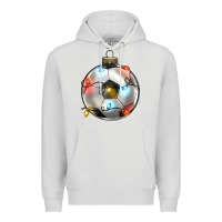 Dove Grey christmas  soccer Premium Hoodie - Zillion Design Studio