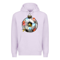 Lilac christmas  soccer Premium Hoodie - Zillion Design Studio