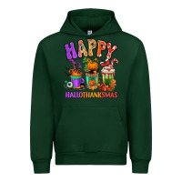 Forest Green Happy Hallothanksmas coffee cups Urban Hoodie - RanaPortraitStore