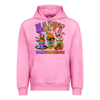 Fuchsia Pink Happy Hallothanksmas coffee cups Urban Hoodie - RanaPortraitStore