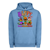 Pigment Pebble Blue Happy Hallothanksmas coffee cups Urban Hoodie - RanaPortraitStore
