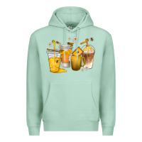 Seafoam coffee cups bumble bee Premium Hoodie - texasbilliewilder