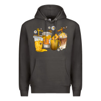 Smoke coffee cups bumble bee Premium Hoodie - texasbilliewilder