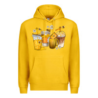 Lemon coffee cups bumble bee Premium Hoodie - texasbilliewilder