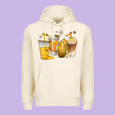 Premium Hoodie coffee cups bumble bee