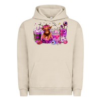 Pigment French Oak Halloween Heifer coffee cups Urban Hoodie - RanaPortraitStore