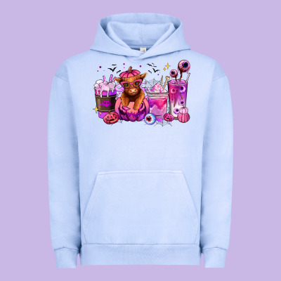 Halloween Heifer Coffee Cups Urban Hoodie Designed By Ranaportraitstore