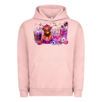 Pigment Salmon Halloween Heifer coffee cups Urban Hoodie - RanaPortraitStore